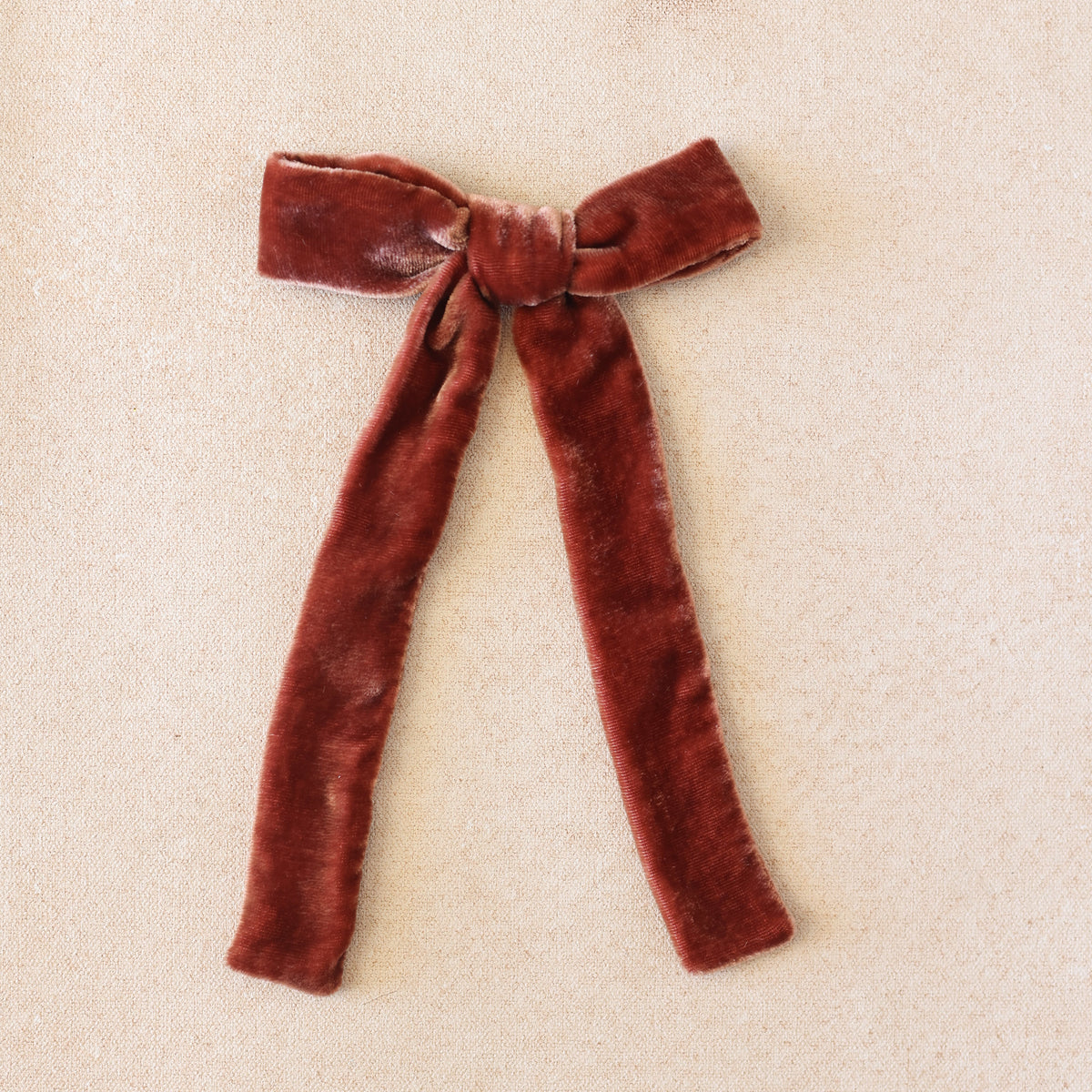 Oversized Velvet Sunday Bow Clip// Cider (Small Batch Release)