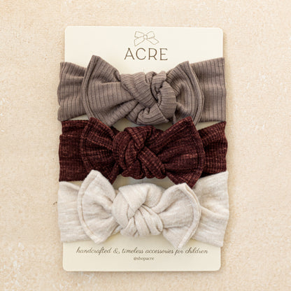 Baby Girl Headwrap Bow Bundle  • Henly • Handmade Hair Accessory