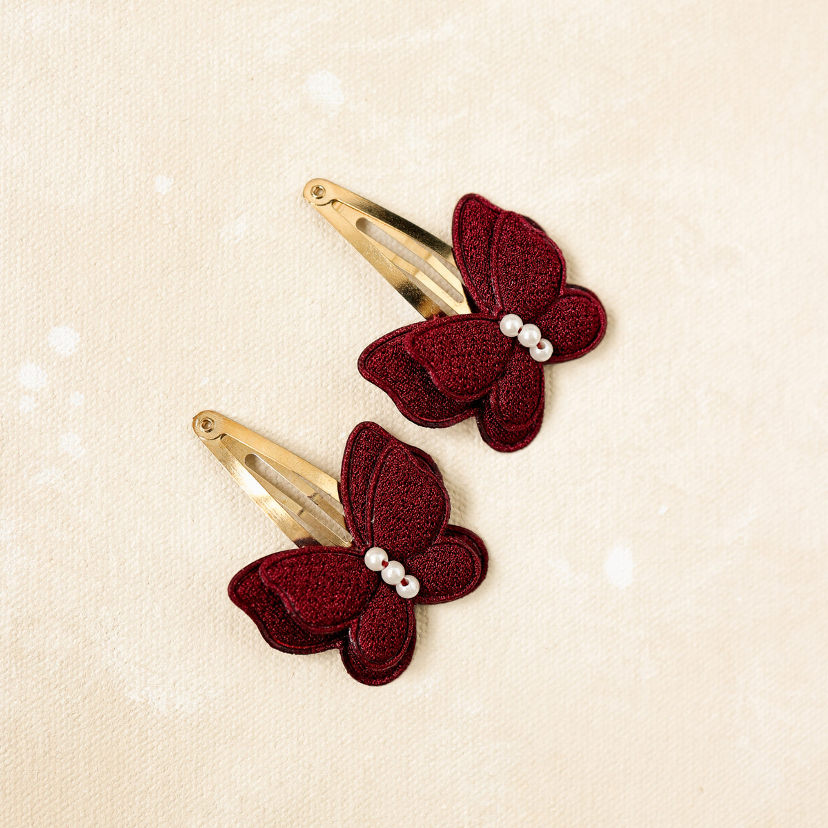 Butterfly Clips // Burgundy