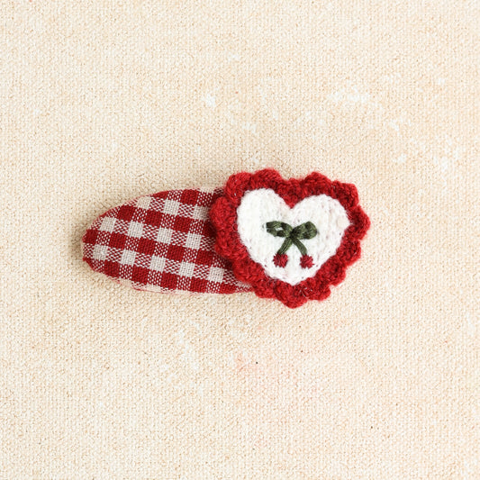 Gingham Snap Clip // Betsy