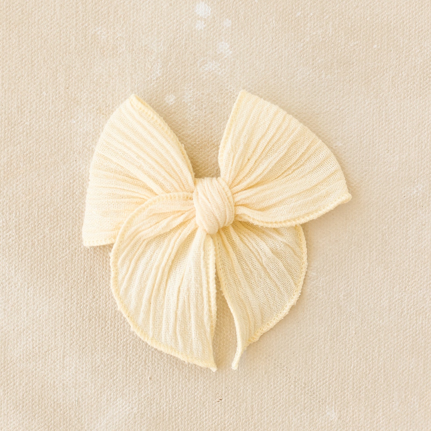 Mini Fleur Bow Clip // Marigold