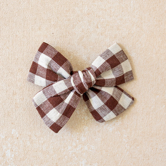 Explorer Bow Clip or Headband • Heritage Brown