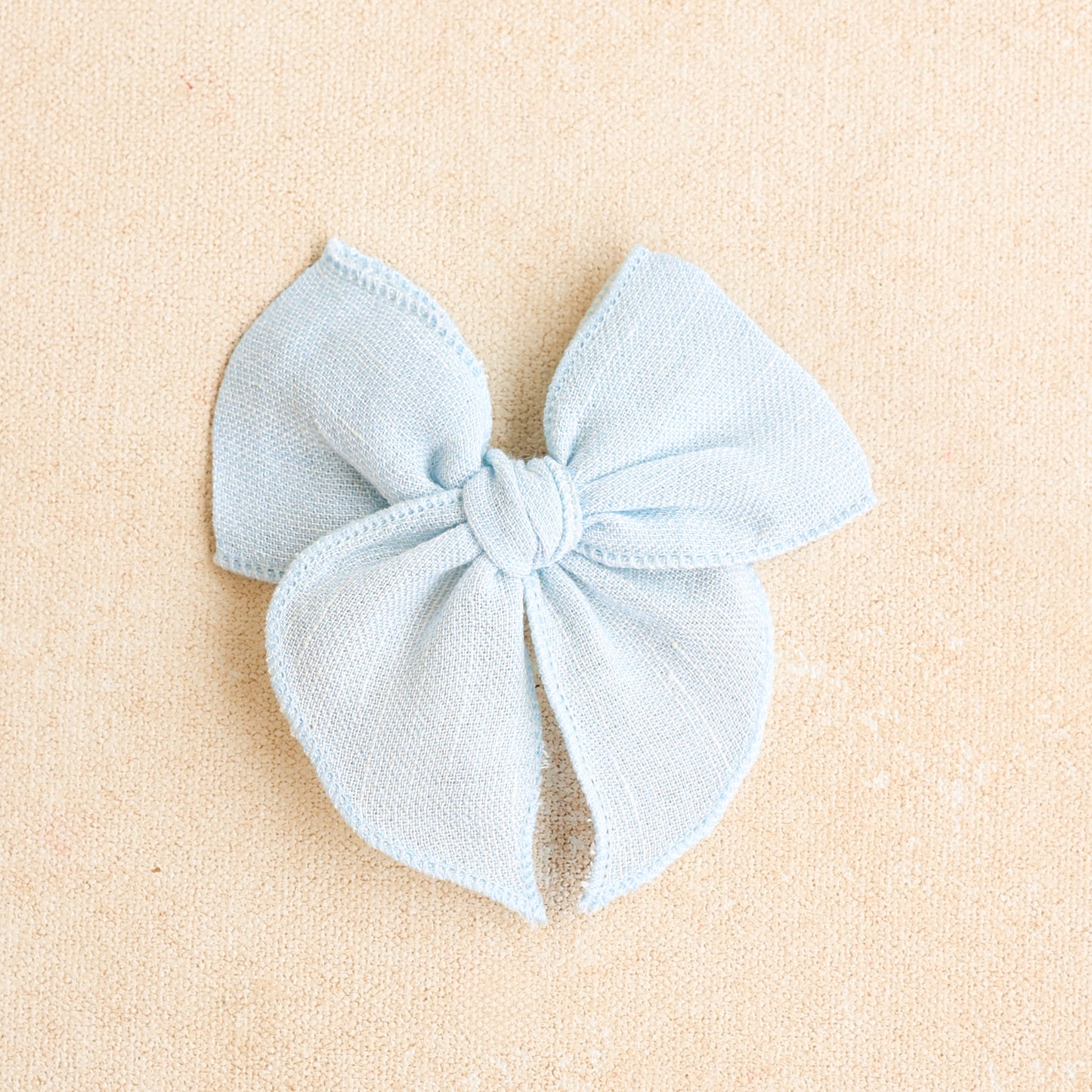 Mini Fleur Bow • Powder Blue | Baby + Toddler Hair Bow Clip or Headband