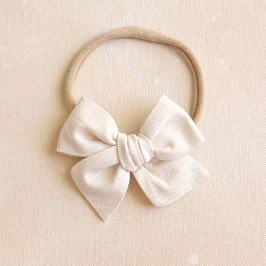 Explorer Bow Headband // Blanche