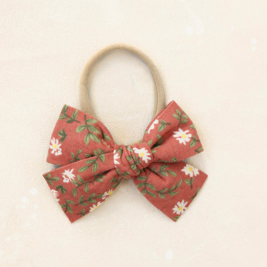 Oversized Classic Bow Headband // Amber