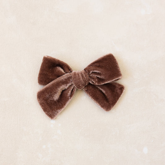 Petite Classic Bow Clip // Heirloom Mauve