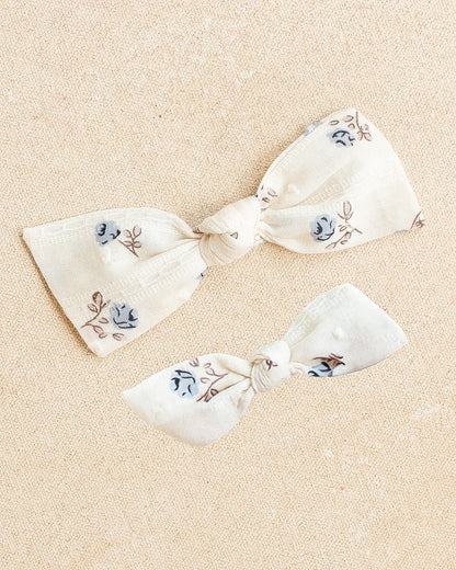 Oversized + Petite Classic Knot Clip or Band • American Bloom