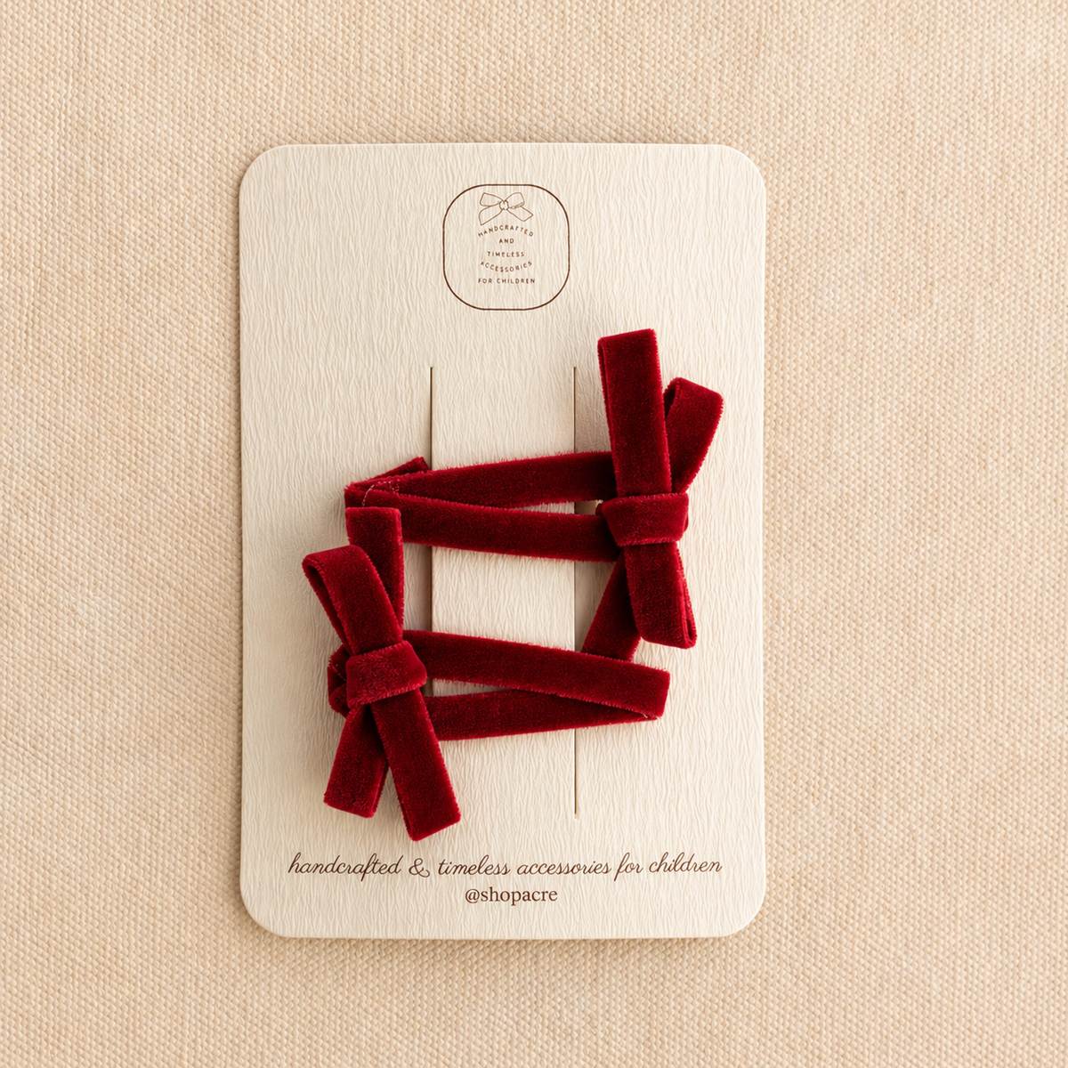 Snap Clip Set  // Crimson