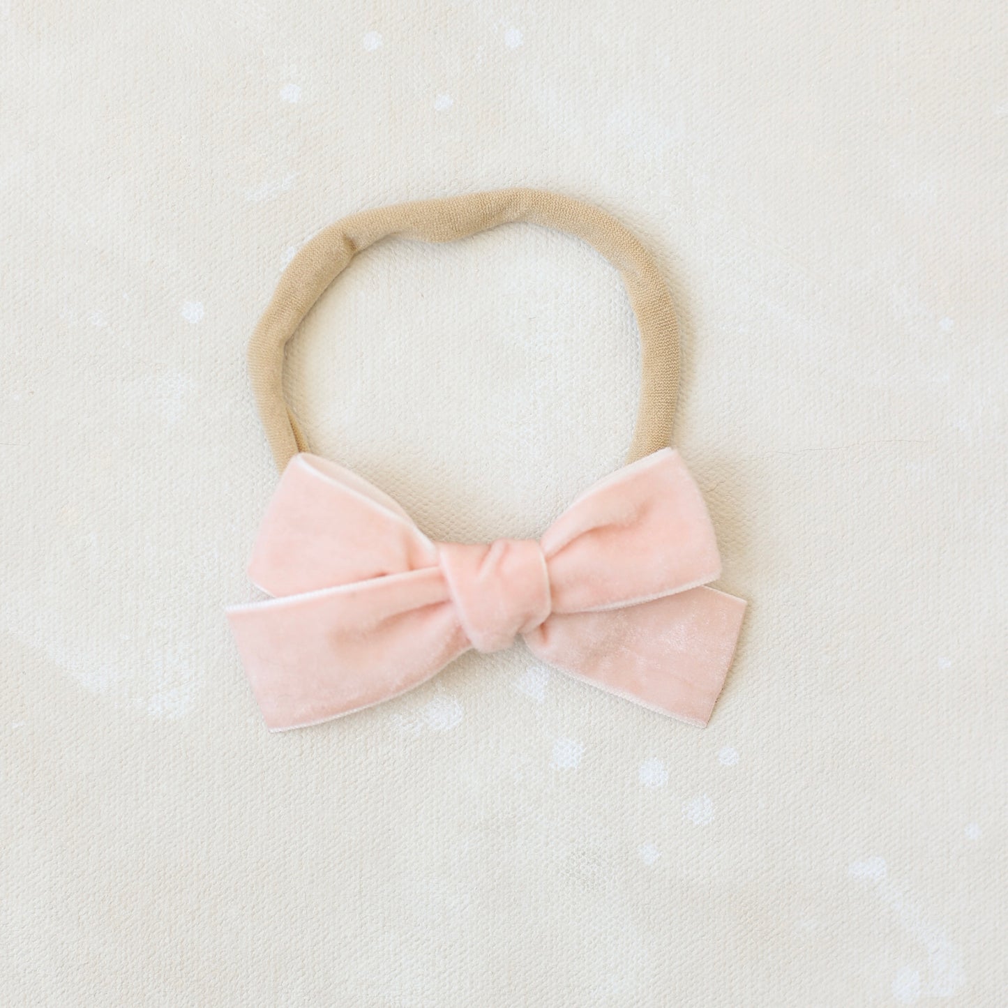 Petite Classic Bow Headband // Blush