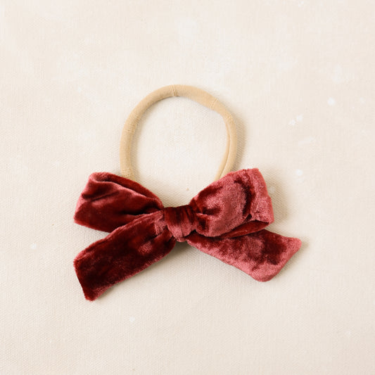 Oversized Classic Bow Headband // Mulberry
