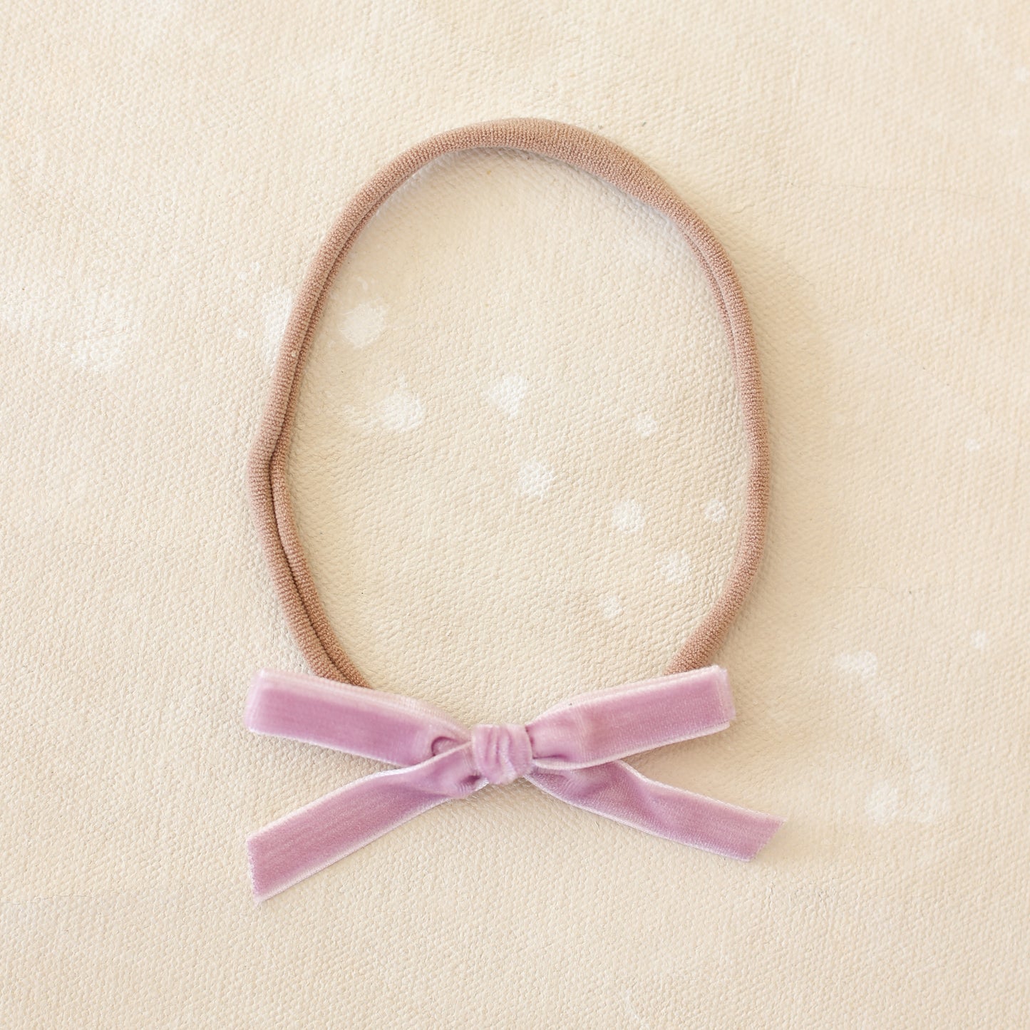 Velvet infant bow // Lilac