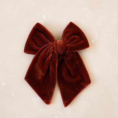 Fable Bow Clip // Claret