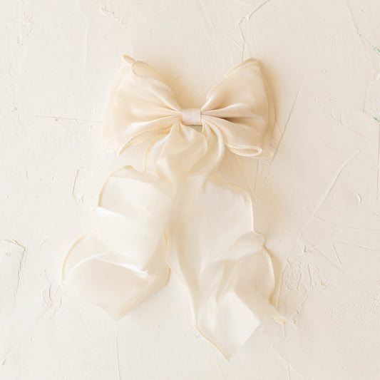 Ribbon Barrette // Ivy