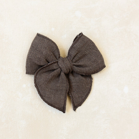 Mini Fleur Bow Clip // Willow