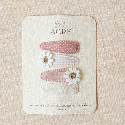 Snap Clip Set • Flora