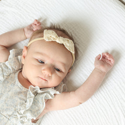 Petite Knot Bow Clip • Alice (Small Batch Release)