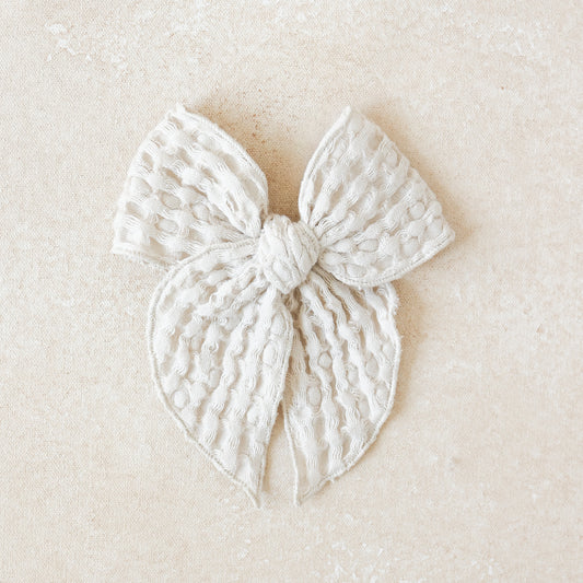 Fleur Bow Clip // Celeste