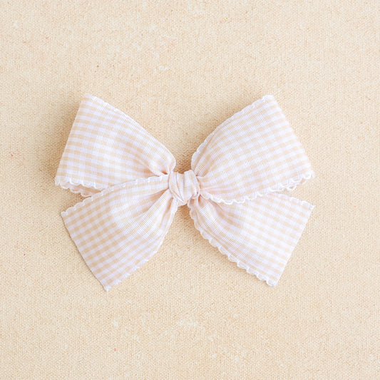 Oversized Classic Hair Bow • Whipped Cream (Small Batch Release)