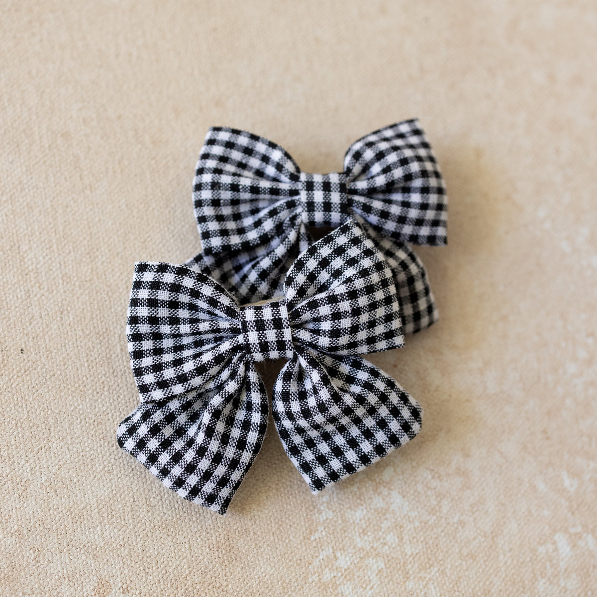 Gingham Bow Clip • Mercantile