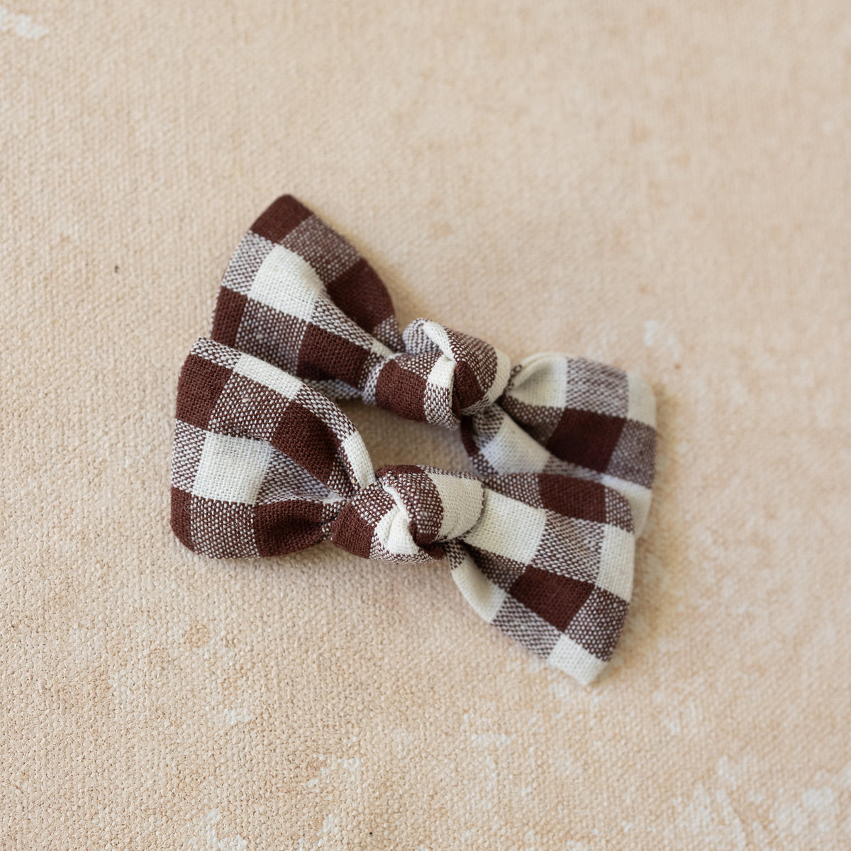 Petite Knot Bow Clip • Heritage Brown