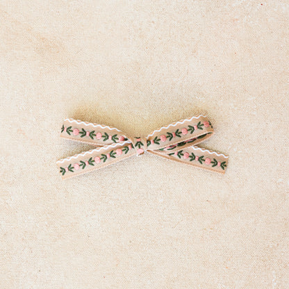 Petite Classic Bow Headband // Hollyhock (Small Batch Release)