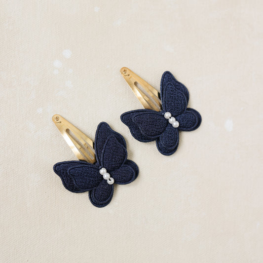 Butterfly Clips // Navy