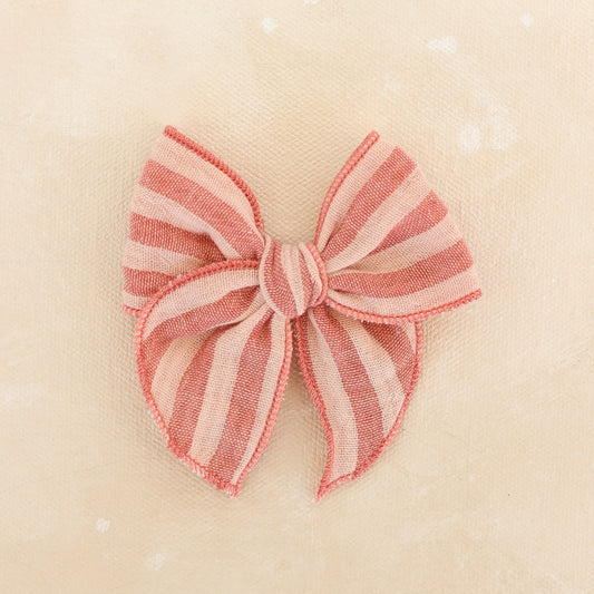 Mini Fleur Bow Clip // Clementine