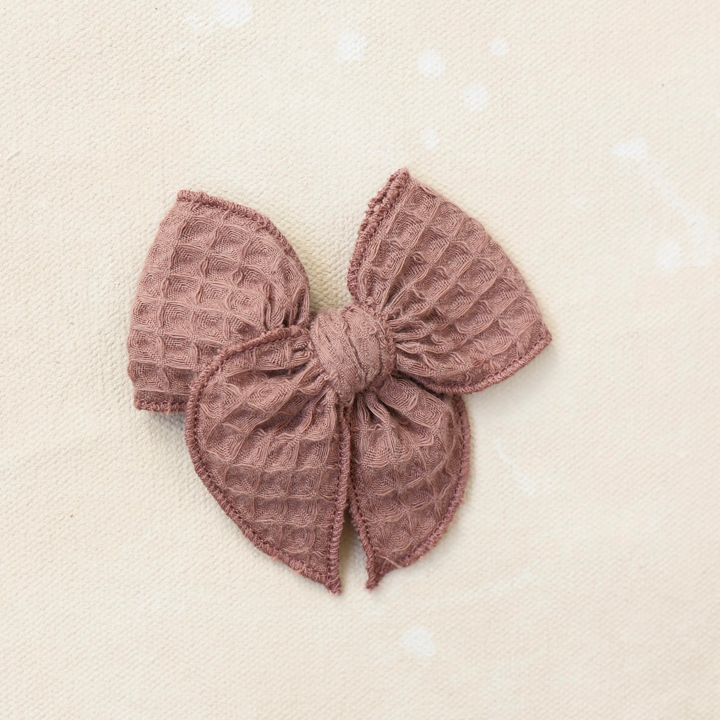 Mini Fleur Bow Clip // Antique Violet