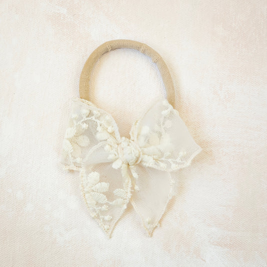 Mini Fleur Bow Headband // Elsie