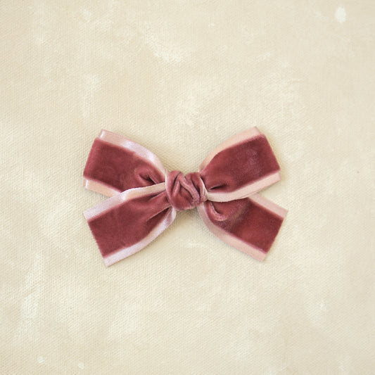 Petite Classic Bow Clip // Ruby