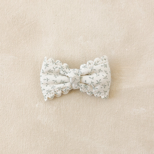 Floral Bitty Bow Clip // Daydream