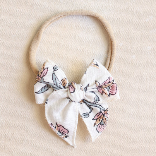 Mini Fleur Bow Headband // Rosie