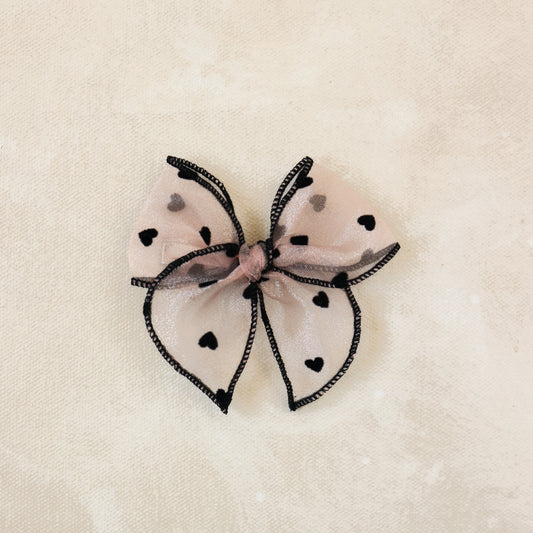 Mini Fleur Bow Clip // Chérie
