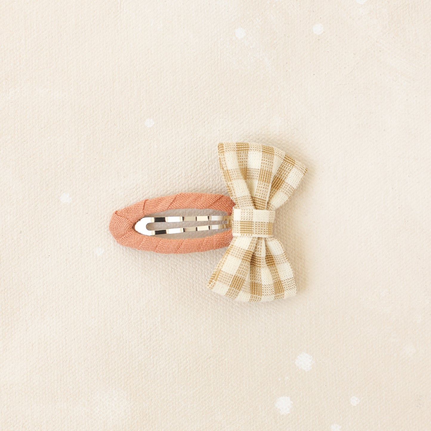 Gingham Bow Snap Clip // Hattie