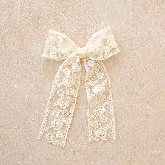 Oversized Sunday Hair Bow • Lace & Liberty | Toddler + Girls Hair Bow Clip (Small Batch Release)