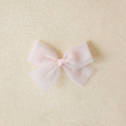 Petite Classic Hair Bow • Tulle