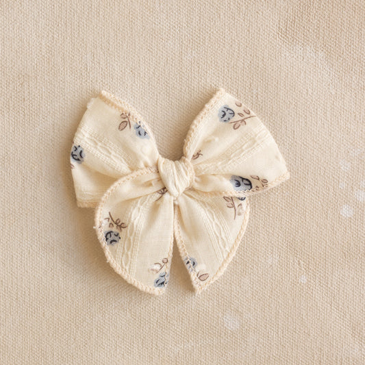 Mini Fleur Bow Clip or Band // American Bloom