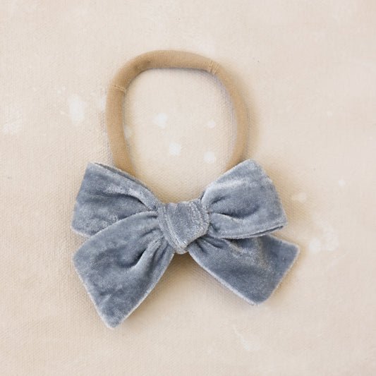 Petite Classic Bow Headband // Whisper