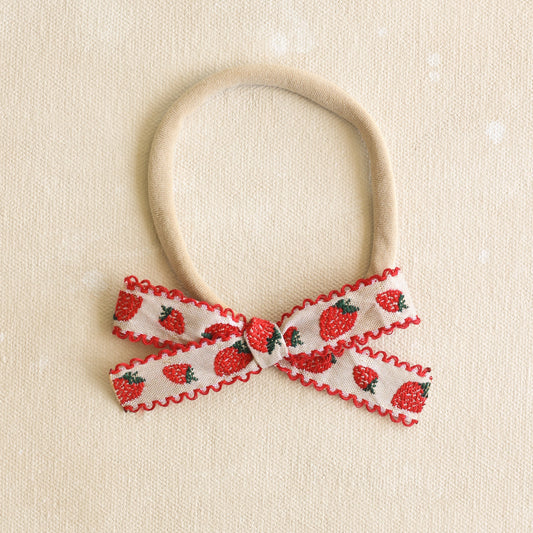 Petite Classic Bow Headband (Small Batch Release) // Berry
