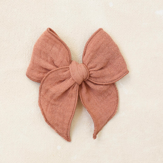 Mini Fleur Bow Clip // Sedona
