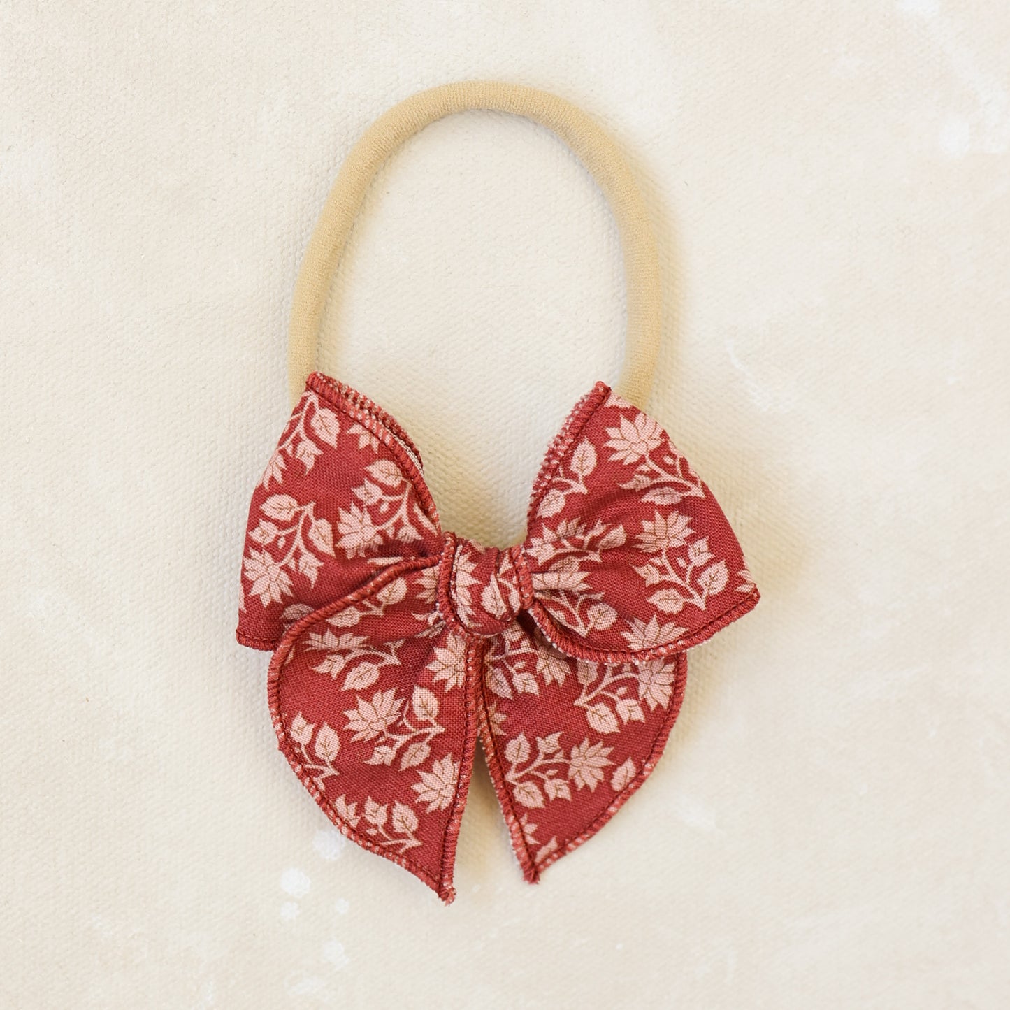 Mini Fleur Bow Headband // Poinsetta