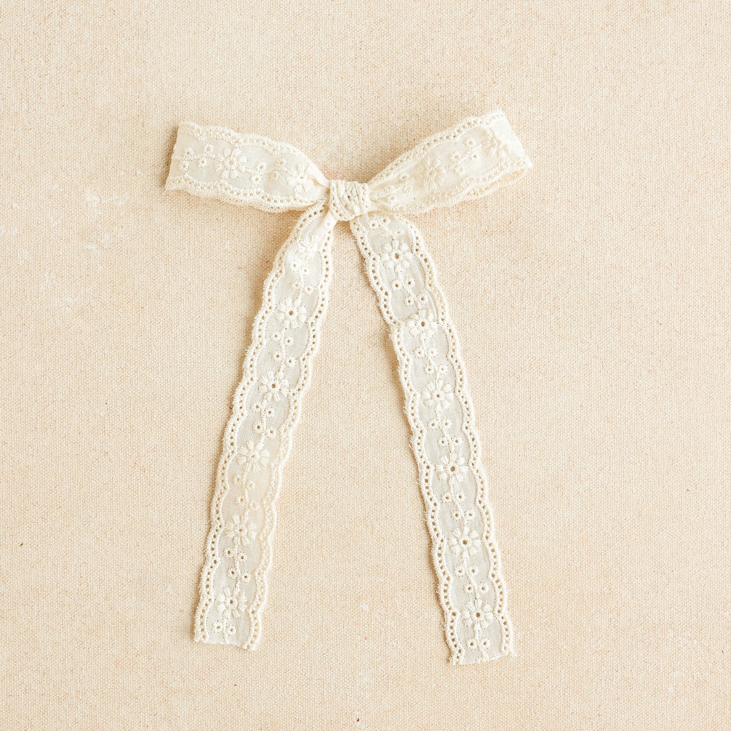 Petite Sunday Hair Bow • Heirloom Lace | Toddler + Girls Hair Bow Clip