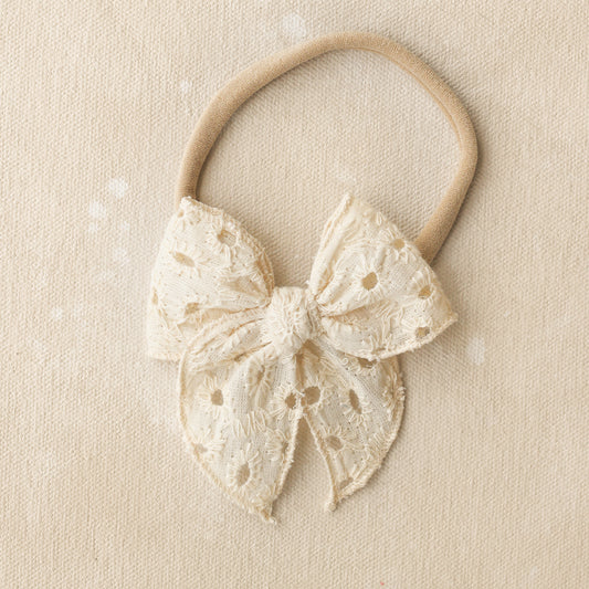 Mini Fleur Bow Headband // Bell