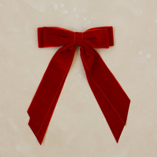 Bow Barrette// Rose
