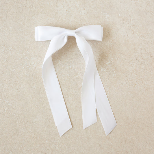 Satin Bow // Pearl