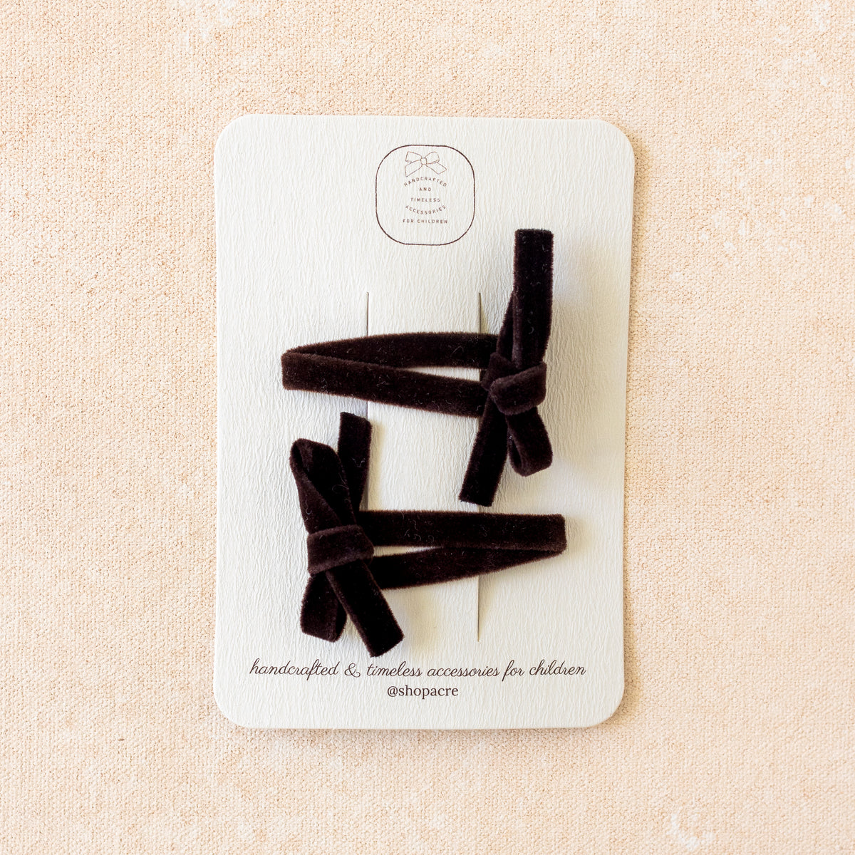 Velvet Snap Clip Set • Clove