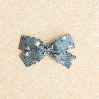 Oversized Classic Hair Bow • Cottage Blue (Small Batch Release)