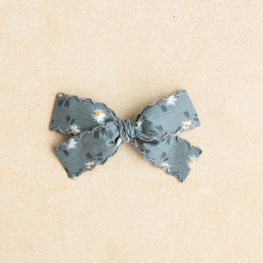 Oversized Classic Hair Bow • Cottage Blue (Small Batch Release)
