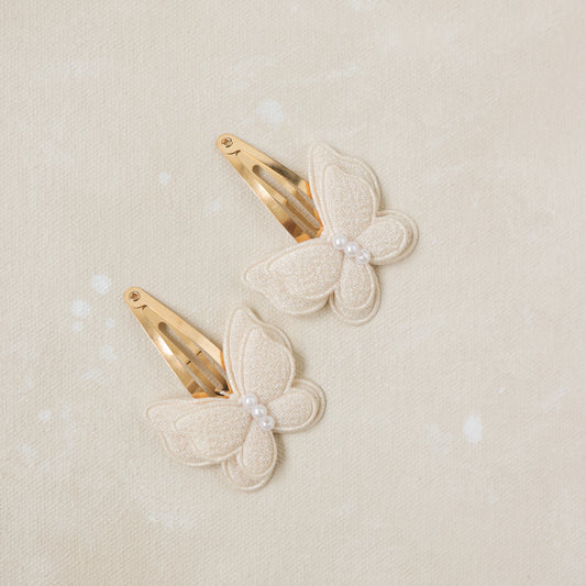 Butterfly Clips // Blanche