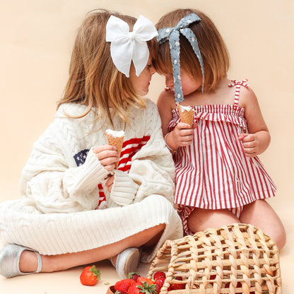 Fleur Hair Bow • Little Miss | Toddler + Girls Hair Bow Clip